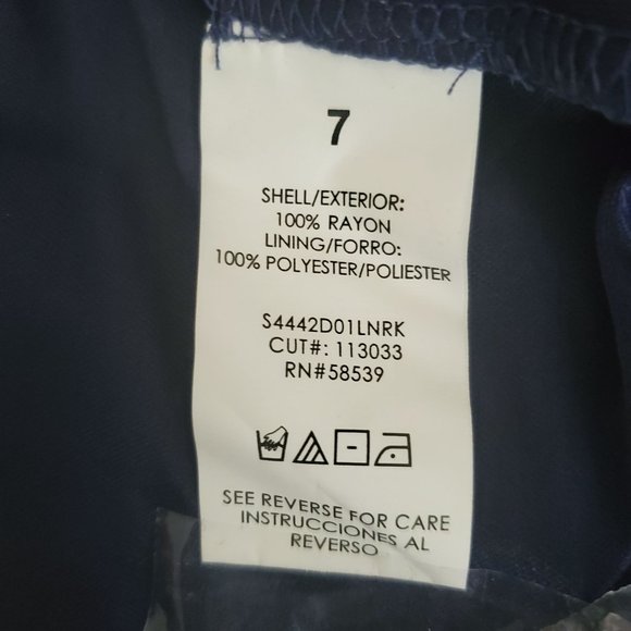 Speechless Kids Girls Tassel & Embroidered A-Line Lined Dress Navy Blue Size 7 - Picture 7 of 11